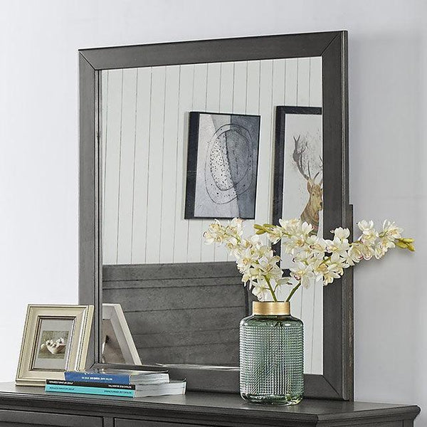 Brogan CM7517GY-M Gray Transitional Mirror By Furniture Of America - sofafair.com