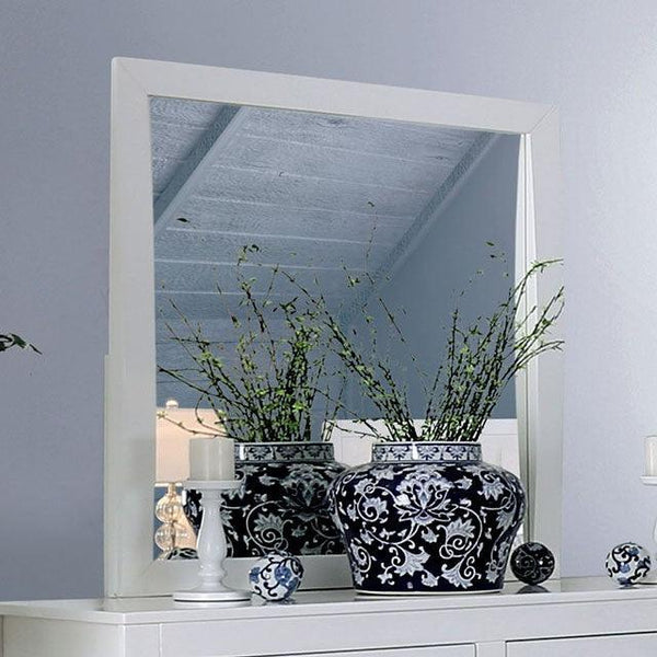 Deanne CM7527WH-M White Transitional Mirror By Furniture Of America - sofafair.com