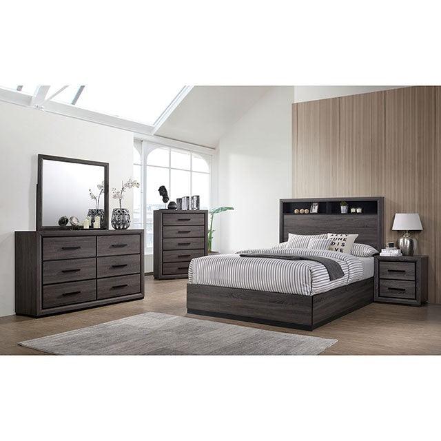 Conwy CM7549 Gray Contemporary Bed By Furniture Of America - sofafair.com
