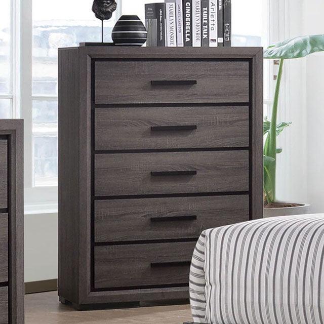 Conwy CM7549C Gray Contemporary Chest By Furniture Of America - sofafair.com