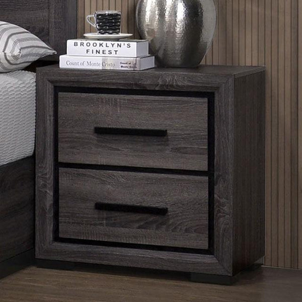 Conwy CM7549N Gray Contemporary Night Stand By Furniture Of America - sofafair.com
