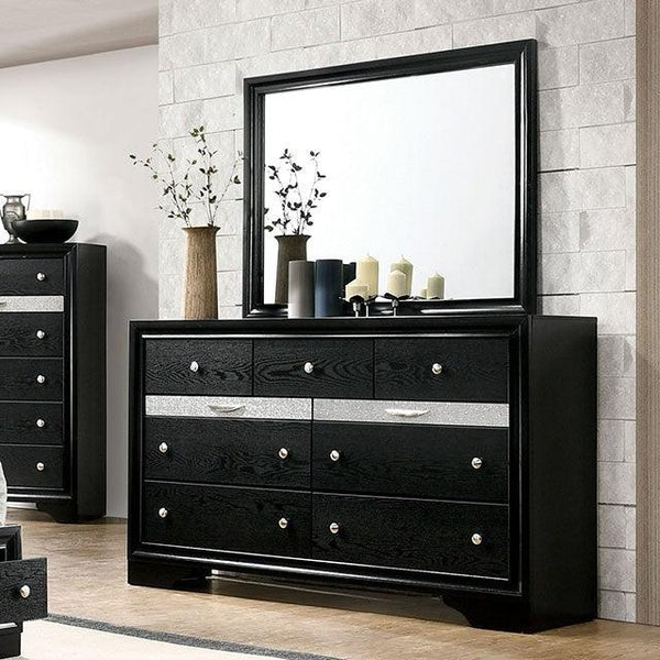Chrissy CM7552BK-D Black Contemporary Dresser By Furniture Of America - sofafair.com