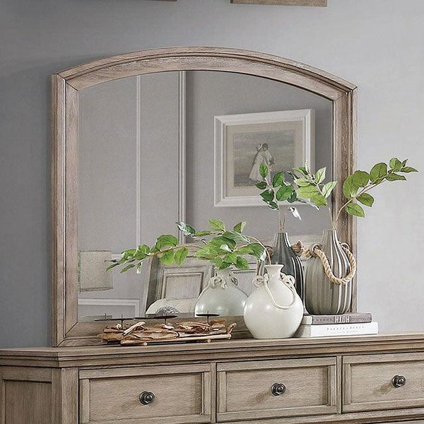 Wells CM7568M Gray Transitional Mirror By Furniture Of America - sofafair.com