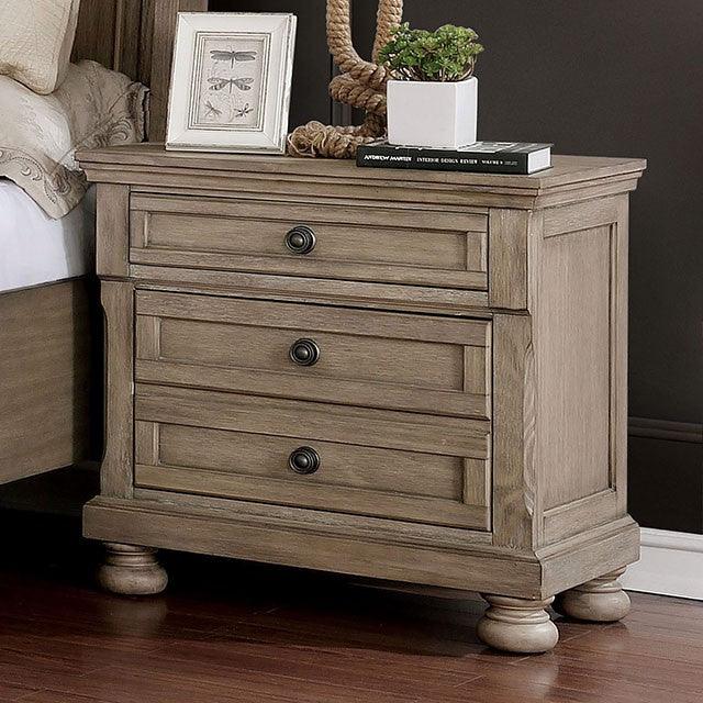 Wells CM7568N Gray Transitional Night Stand By Furniture Of America - sofafair.com