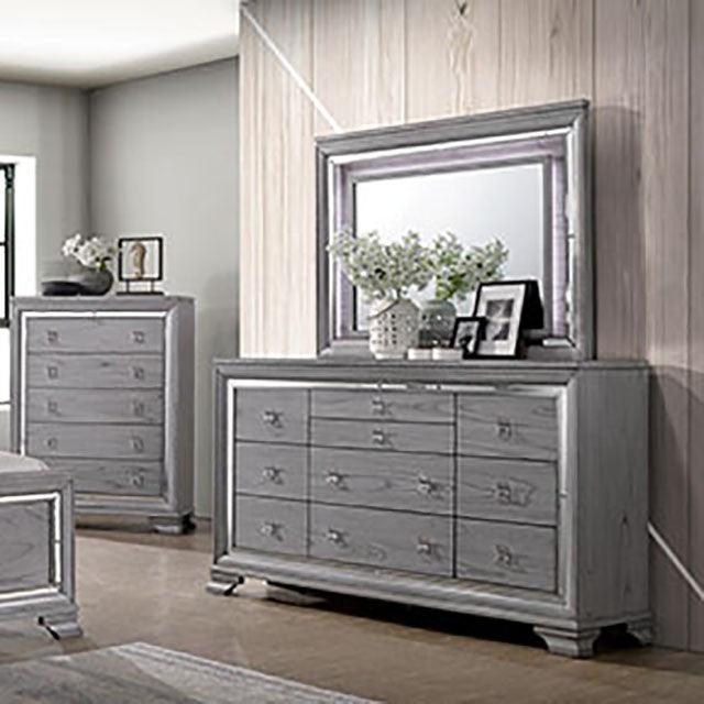 Alanis CM7579D Light Gray Contemporary Dresser By Furniture Of America - sofafair.com