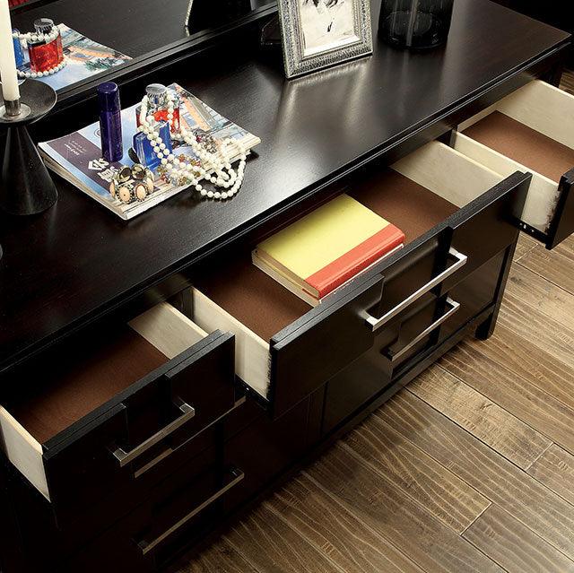 Berenice CM7580EX-D Espresso Transitional Dresser By Furniture Of America - sofafair.com