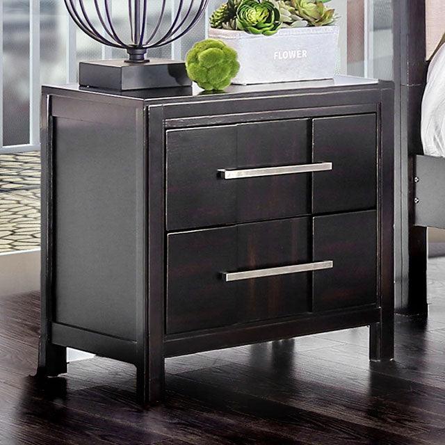 Berenice CM7580EX-N Espresso Transitional Night Stand By Furniture Of America - sofafair.com