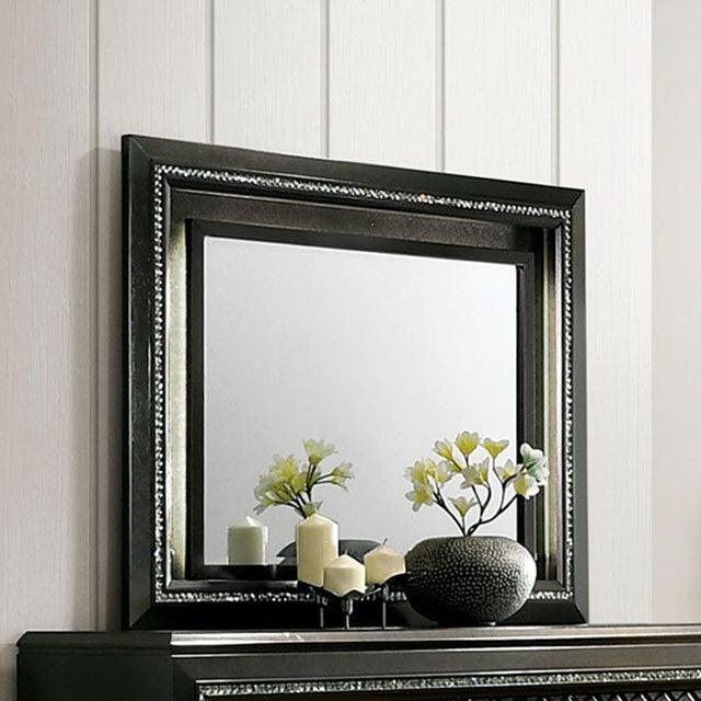 Demetria CM7584M Metallic Gray Contemporary Mirror By Furniture Of America - sofafair.com