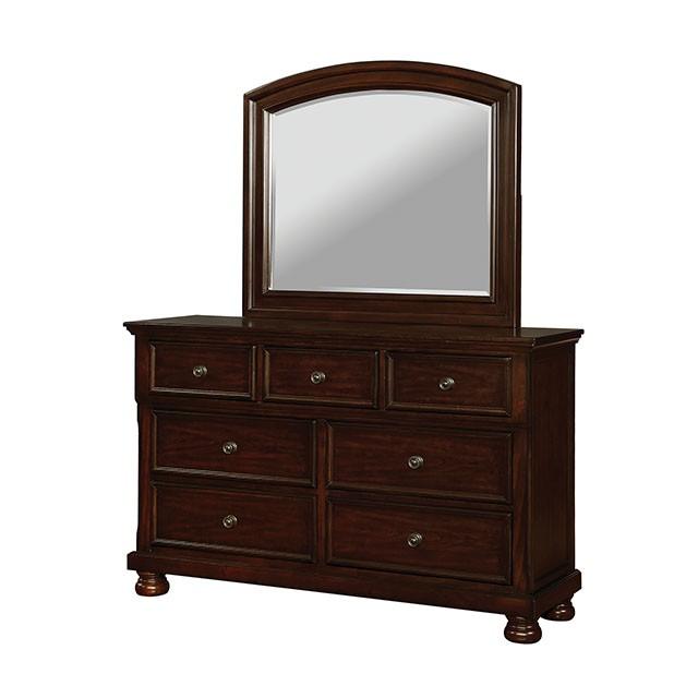 Castor CM7590CH-D Brown Cherry Transitional Dresser By Furniture Of America - sofafair.com