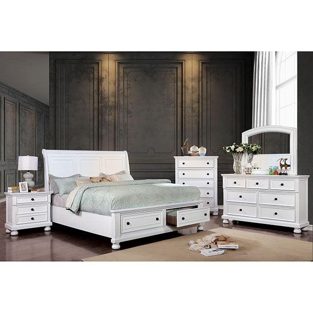 Castor CM7590WH-C White Transitional Chest By Furniture Of America - sofafair.com