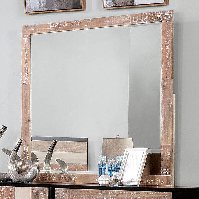 Haddel CM7592EX-M Espresso/Multi Transitional Mirror By Furniture Of America - sofafair.com