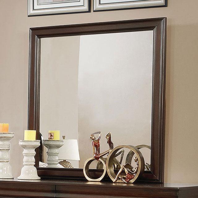 Eugenia CM7598CH-M Brown Cherry Transitional Mirror By Furniture Of America - sofafair.com
