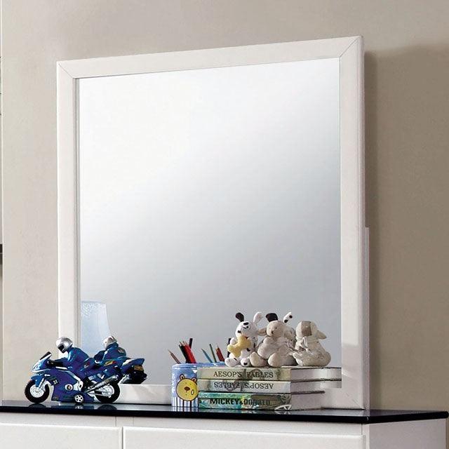Kimmel CM7626M White/Blue Transitional Mirror By Furniture Of America - sofafair.com