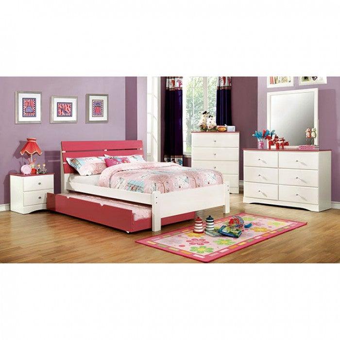 Kimmel CM7626PK-C White/Pink Transitional Chest By furniture of america - sofafair.com