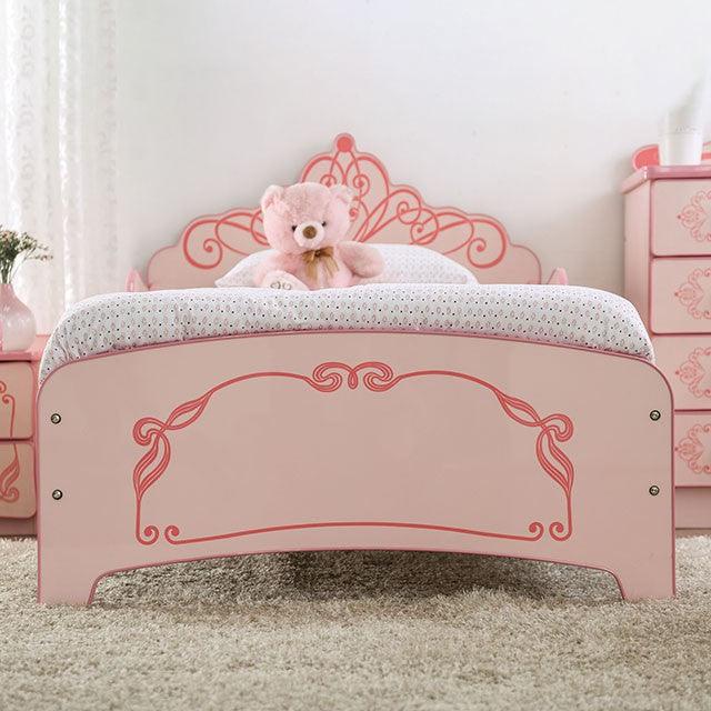 Julianna CM7632 Pink Novelty Twin Bed By Furniture Of America - sofafair.com