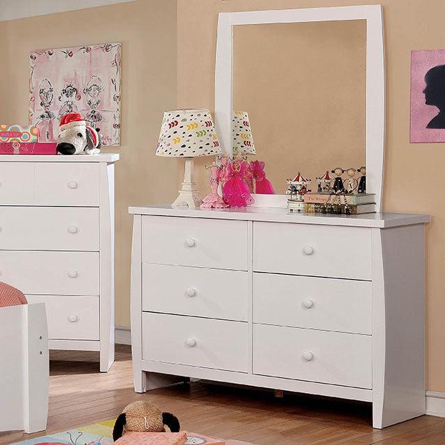 Marlee CM7651WH-D White Transitional Dresser By Furniture Of America - sofafair.com
