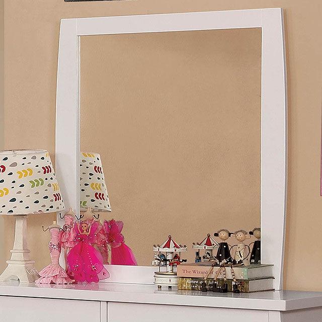 Marlee CM7651WH-M White Transitional Mirror By Furniture Of America - sofafair.com