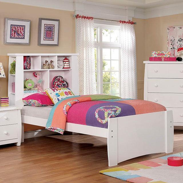 Marlee CM7651WH-F White Transitional Bed By Furniture Of America - sofafair.com