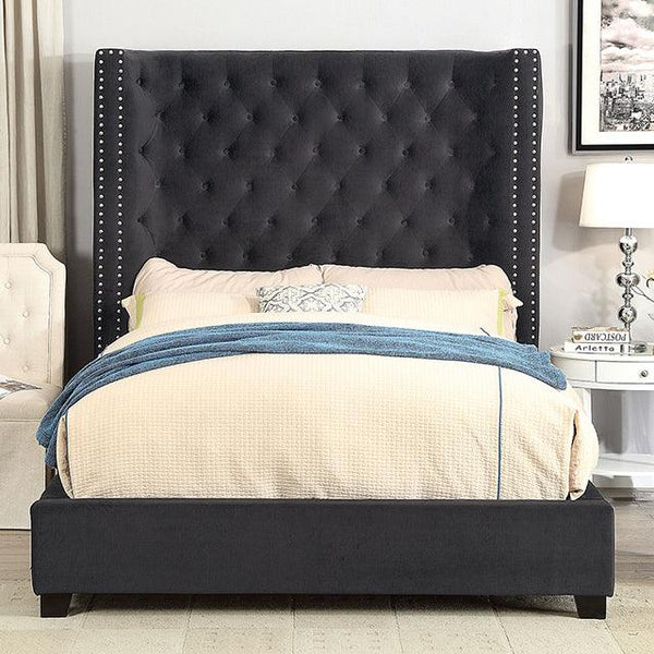 Rosabelle CM7669BK Black Transitional Bed By Furniture Of America - sofafair.com