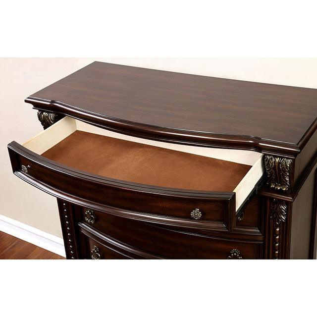 Fromberg CM7670C Brown Cherry Traditional Chest By Furniture Of America - sofafair.com