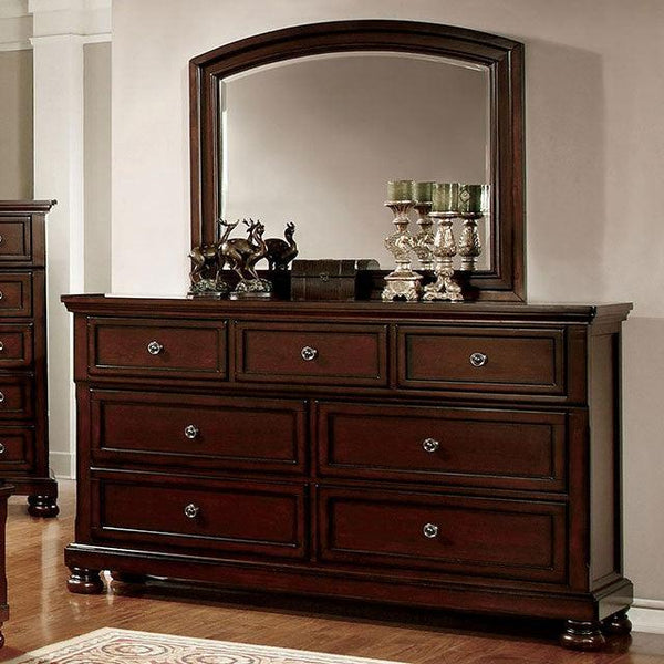 Northville CM7682D Dark Cherry Transitional Dresser By Furniture Of America - sofafair.com