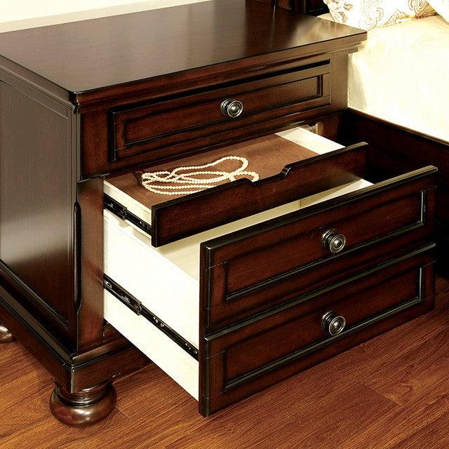 Northville CM7682N Dark Cherry Transitional Night Stand By Furniture Of America - sofafair.com