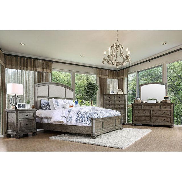 Armus CM7719M Wire-Brushed Gray Transitional Mirror By Furniture Of America - sofafair.com