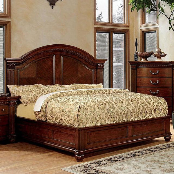 Grandom CM7736CK Cherry Traditional Bed By Furniture Of America - sofafair.com