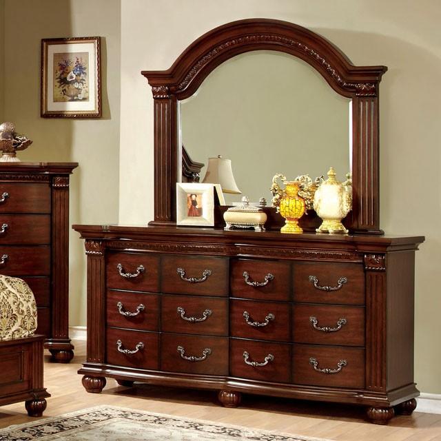 Grandom CM7736D Cherry Traditional Dresser By Furniture Of America - sofafair.com