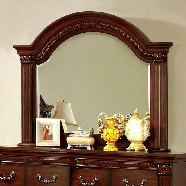 Grandom CM7736M Cherry Traditional Mirror By Furniture Of America - sofafair.com