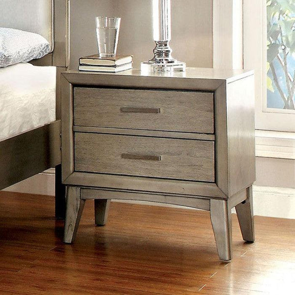 Snyder CM7782N Gray Contemporary Night Stand By furniture of america - sofafair.com
