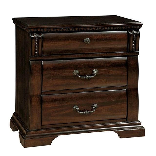 Burleigh CM7791N Cherry Transitional Night Stand By Furniture Of America - sofafair.com