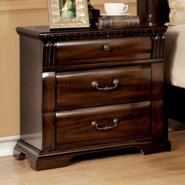 Burleigh CM7791N Cherry Transitional Night Stand By Furniture Of America - sofafair.com