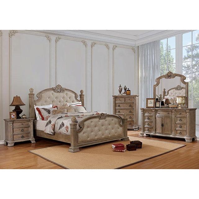 Montgomery CM7800M Rustic Natural Traditional Mirror By Furniture Of America - sofafair.com