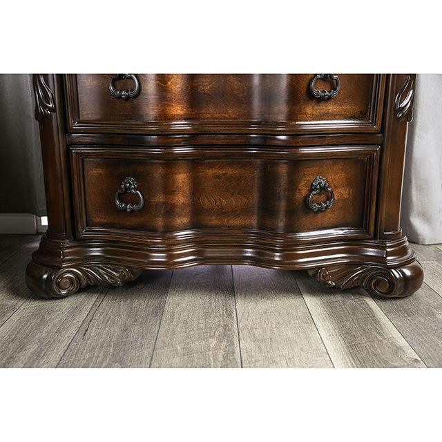 Arcturus CM7859N Brown Cherry Traditional Night Stand By Furniture Of America - sofafair.com