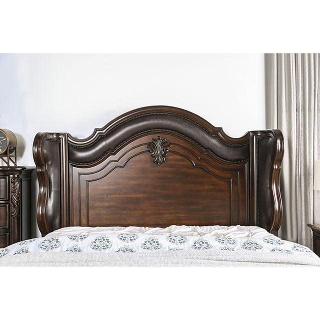 Arcturus CM7859 Brown Cherry Traditional Bed By Furniture Of America - sofafair.com