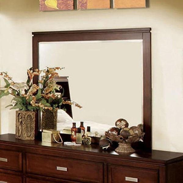 Odessa CM7885M Brown Cherry Transitional Media Chest By Furniture Of America - sofafair.com