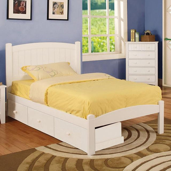 Caren CM7902 Gray Cottage Bed By Furniture Of America - sofafair.com