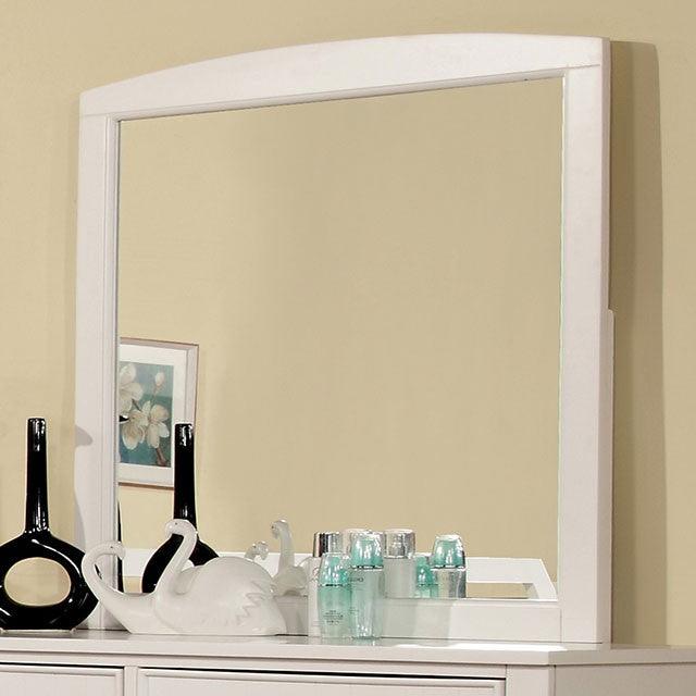 Omnus CM7905WH-M White Transitional Mirror By Furniture Of America - sofafair.com