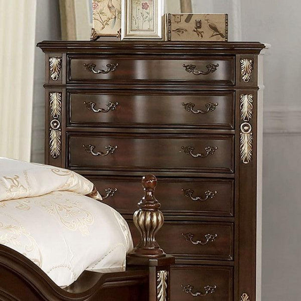 Theodor CM7926C Brown Cherry Traditional Chest By furniture of america - sofafair.com