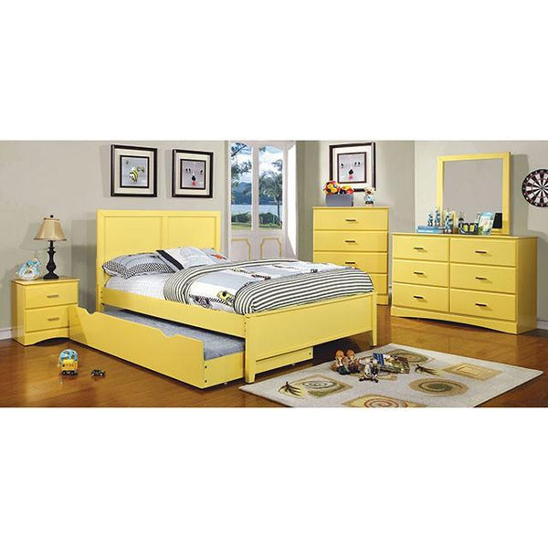 Prismo CM7941YW-TR Yellow Transitional Trundle By Furniture Of America - sofafair.com