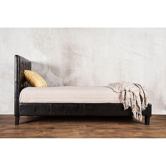 Velen CM7949BK Black Contemporary Bed By Furniture Of America - sofafair.com