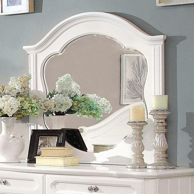 Osteria CM7956M White Transitional Mirror By Furniture Of America - sofafair.com