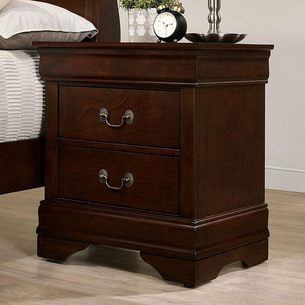 Louis Philippe CM7966CH-N Cherry Transitional Night Stand By Furniture Of America - sofafair.com