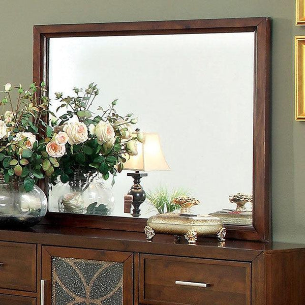 Drexel CM7982M Brown Cherry Transitional Mirror By Furniture Of America - sofafair.com