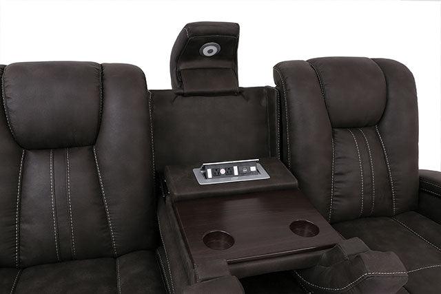 Amirah CM9903-SF Dark Gray Transitional Sofa By Furniture Of America - sofafair.com