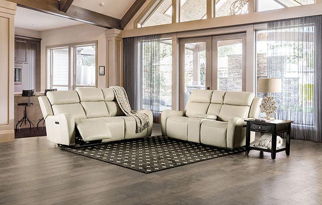 Barclay CM9907-LV Beige Transitional Power Loveseat By Furniture Of America - sofafair.com
