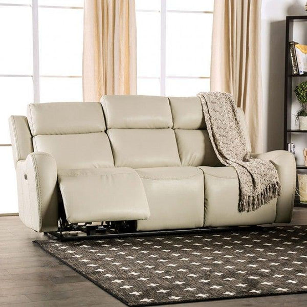 Barclay CM9907-SF Beige Transitional Power Sofa By furniture of america - sofafair.com