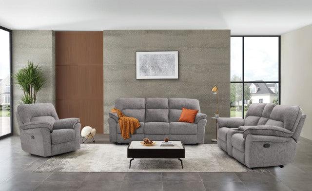 Josias CM9908DV-LV Light Gray Transitional Loveseat By Furniture Of America - sofafair.com