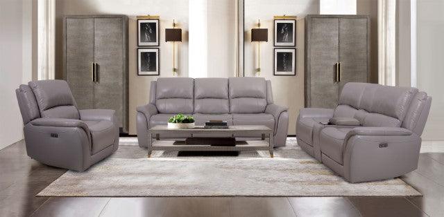 Gorgius CM9910ST-LV-PM Light Gray Transitional Power Loveseat By Furniture Of America - sofafair.com